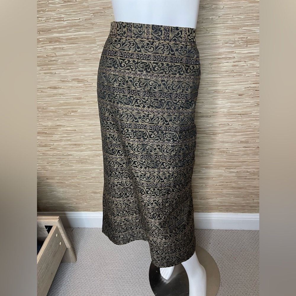Vintage damask skirt